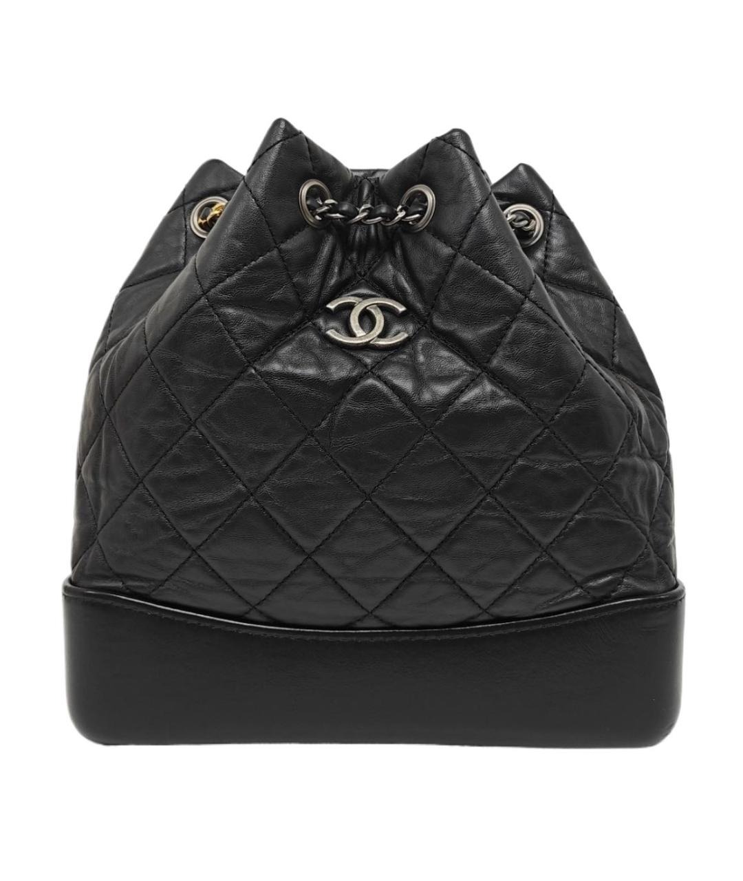 CHANEL Черный кожаный рюкзак, фото 6