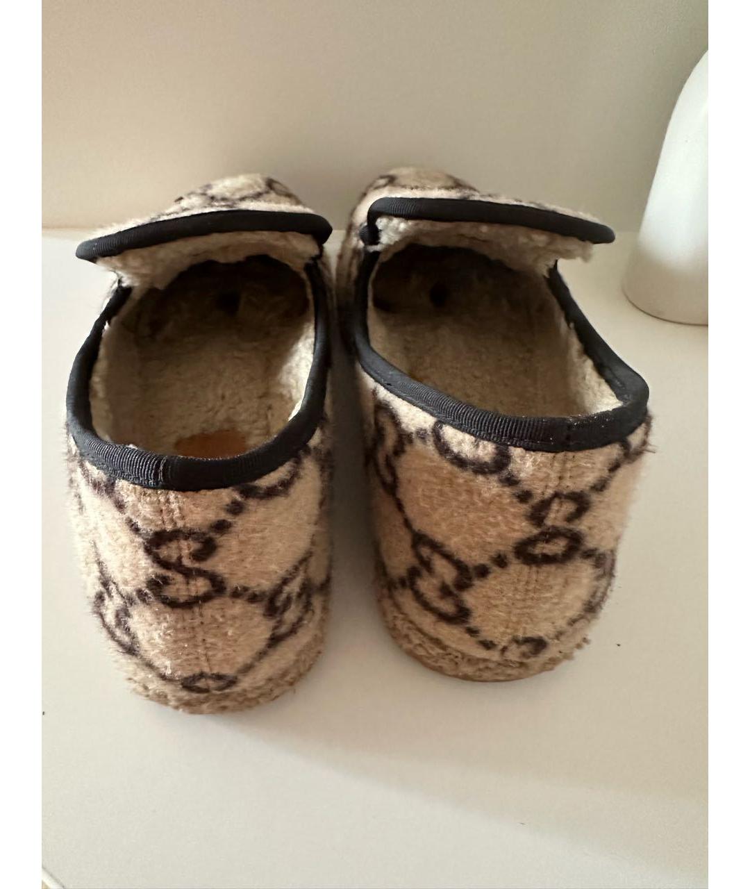 GUCCI Бежевые лоферы, фото 3