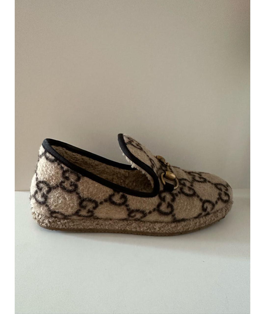 GUCCI Бежевые лоферы, фото 8