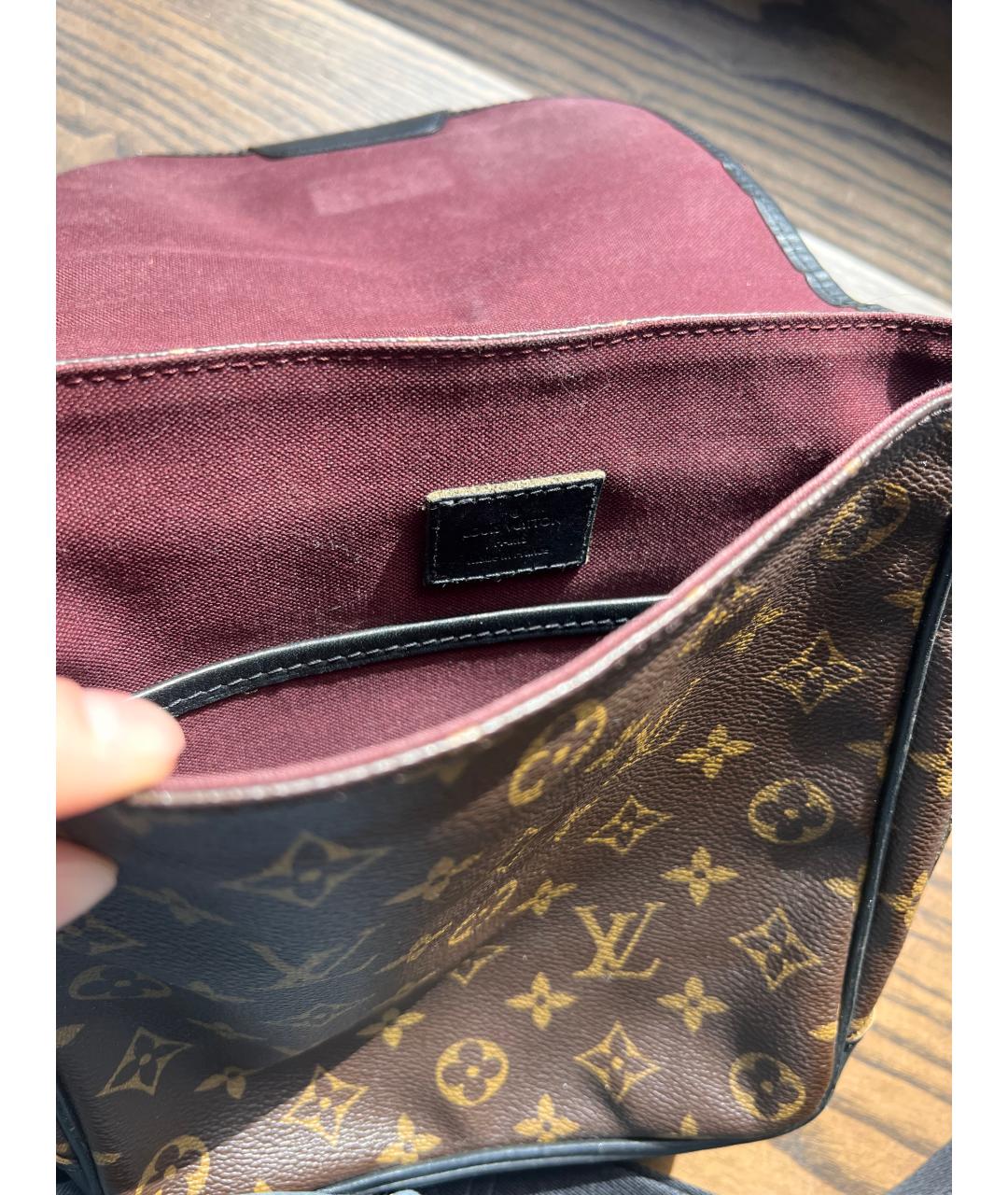 LOUIS VUITTON Коричневая сумка через плечо, фото 3