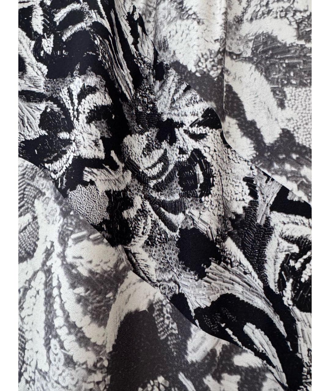 DRIES VAN NOTEN Коричневая шелковая юбка миди, фото 2