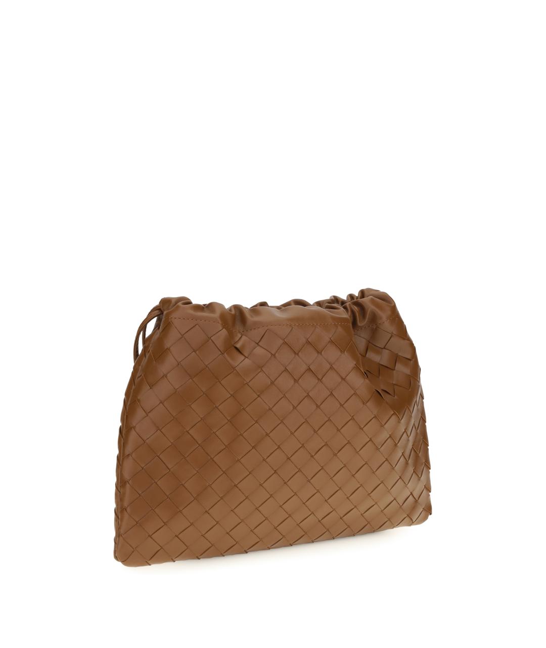 BOTTEGA VENETA Коричневая кожаная косметичка, фото 2