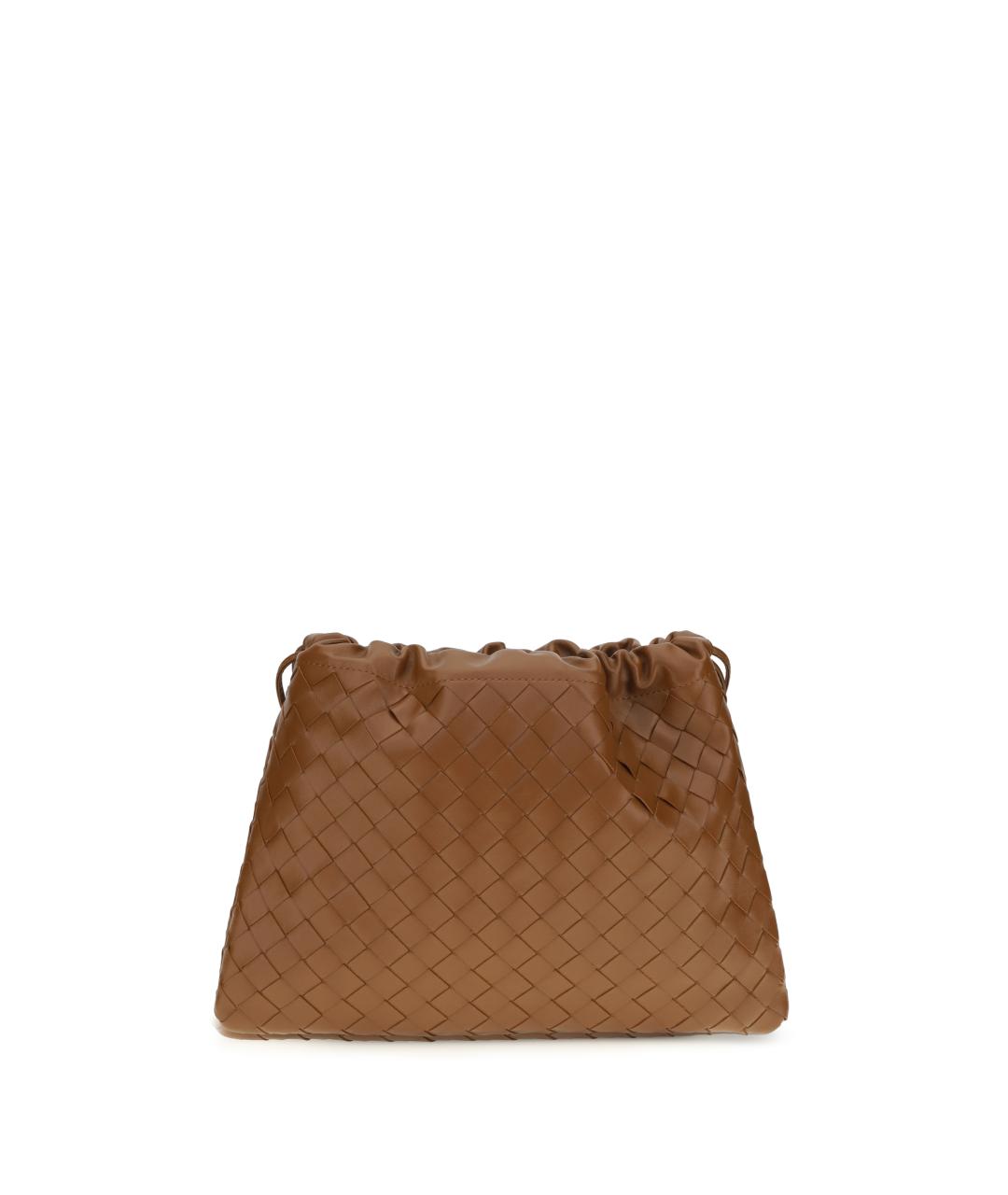 BOTTEGA VENETA Коричневая кожаная косметичка, фото 1