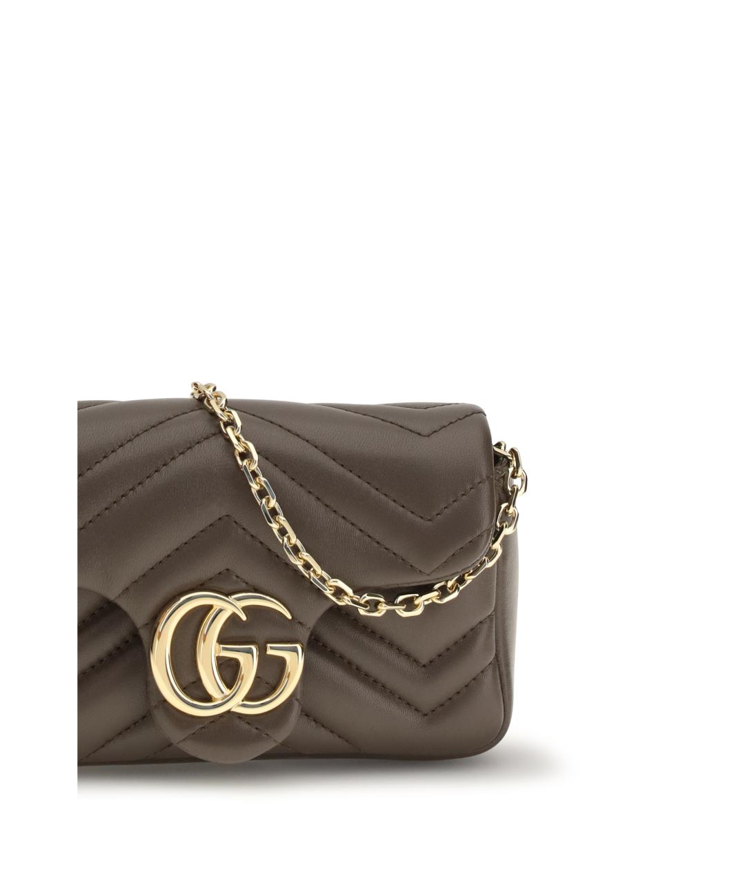 GUCCI Коричневая канва сумка через плечо, фото 4