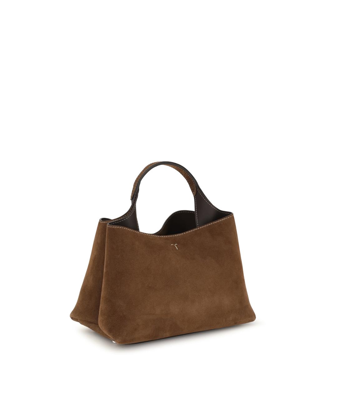 TOD'S Коричневая замшевая сумка через плечо, фото 3