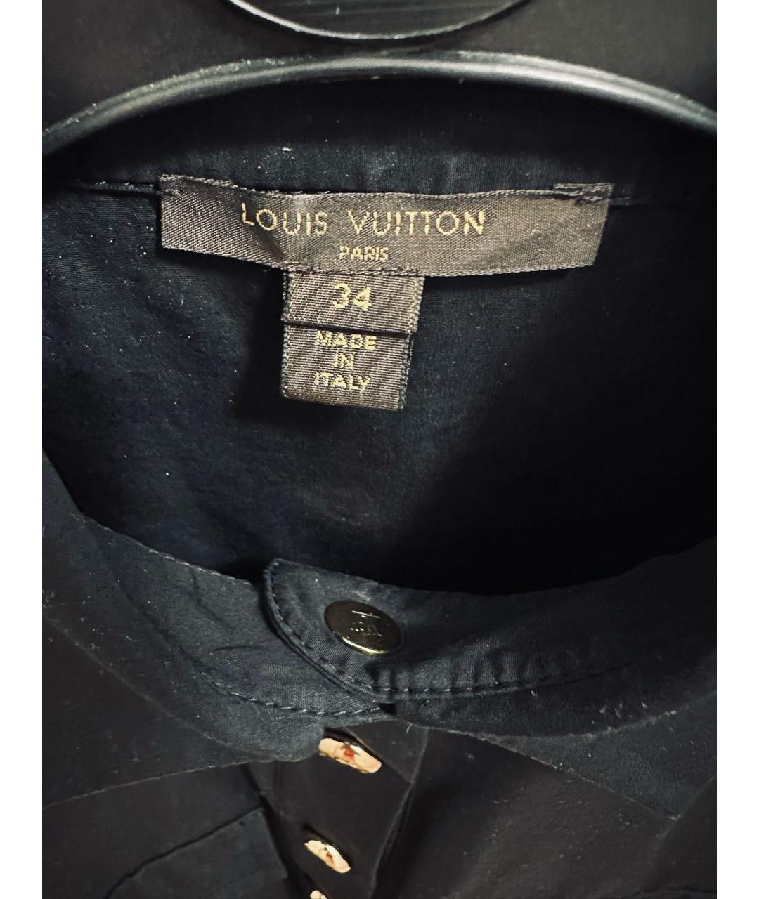 LOUIS VUITTON Черная хлопковая рубашка, фото 7