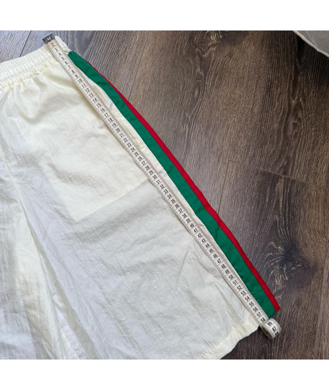 GUCCI Белые полиамидовые кюлоты, фото 6