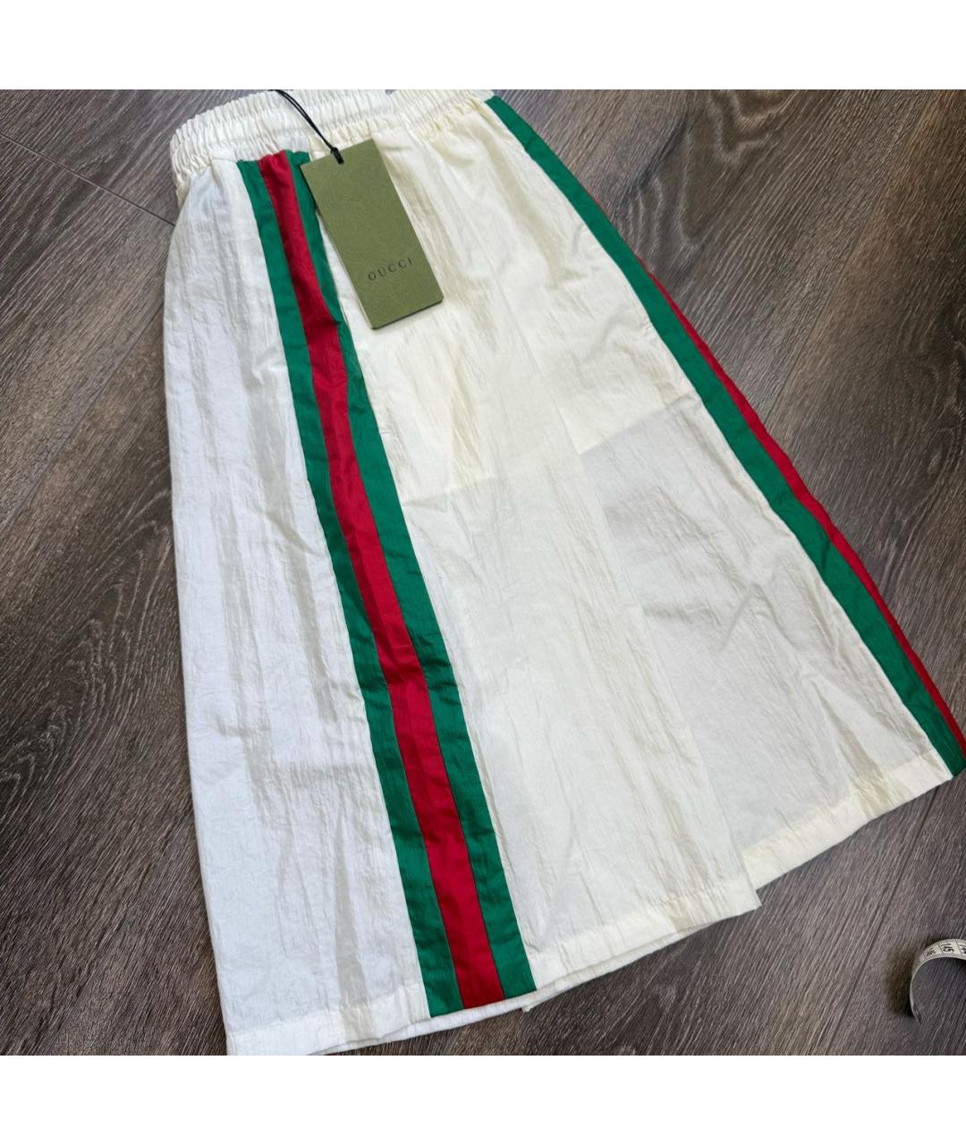 GUCCI Белые полиамидовые кюлоты, фото 4