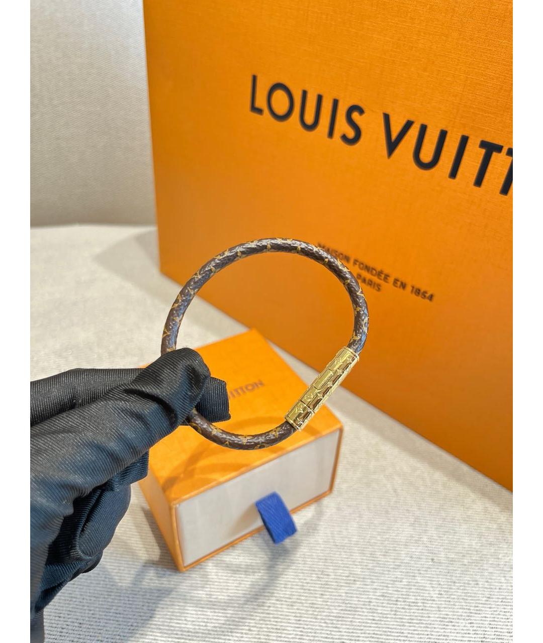 LOUIS VUITTON Коричневый браслет, фото 2