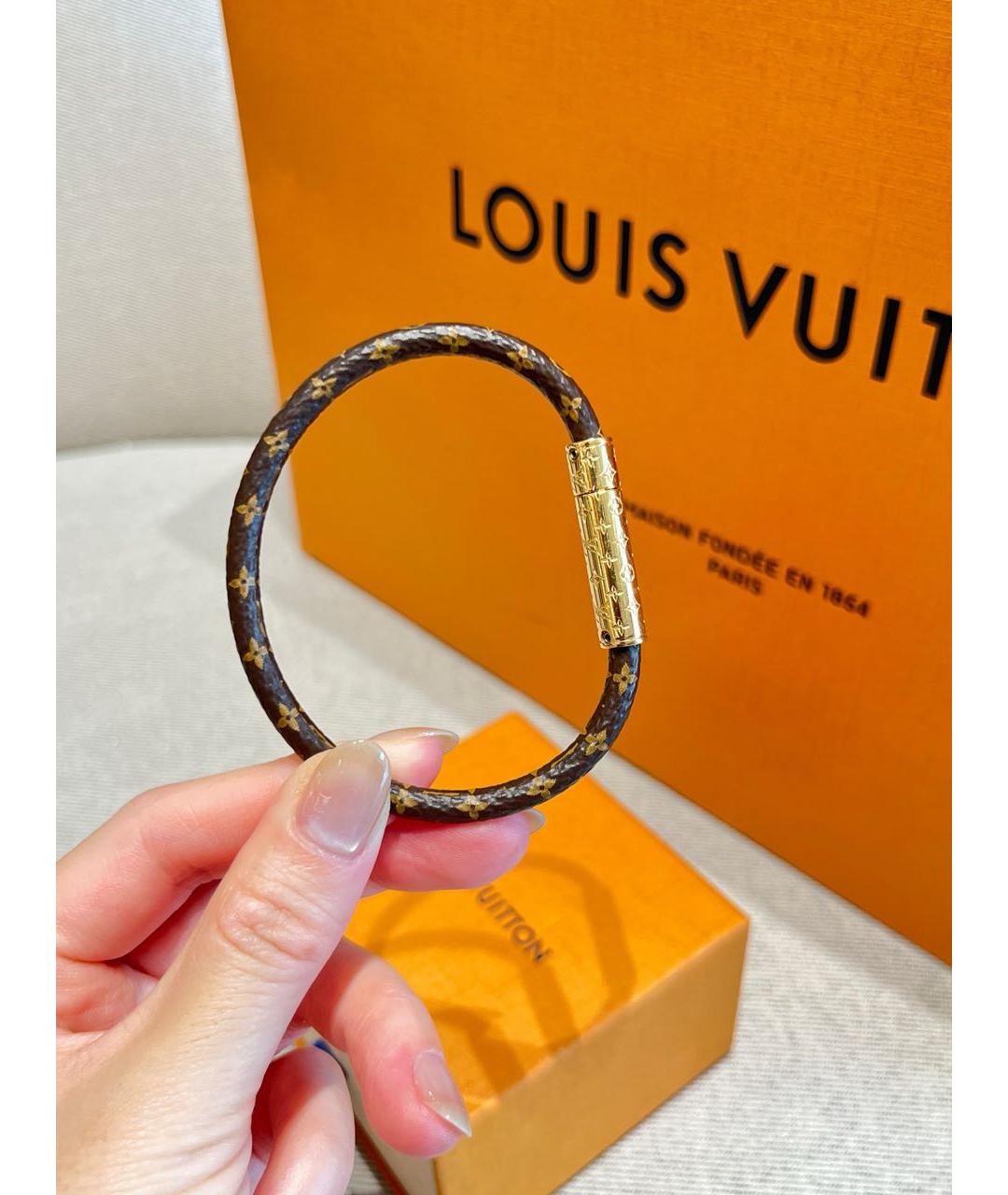 LOUIS VUITTON Коричневый браслет, фото 4