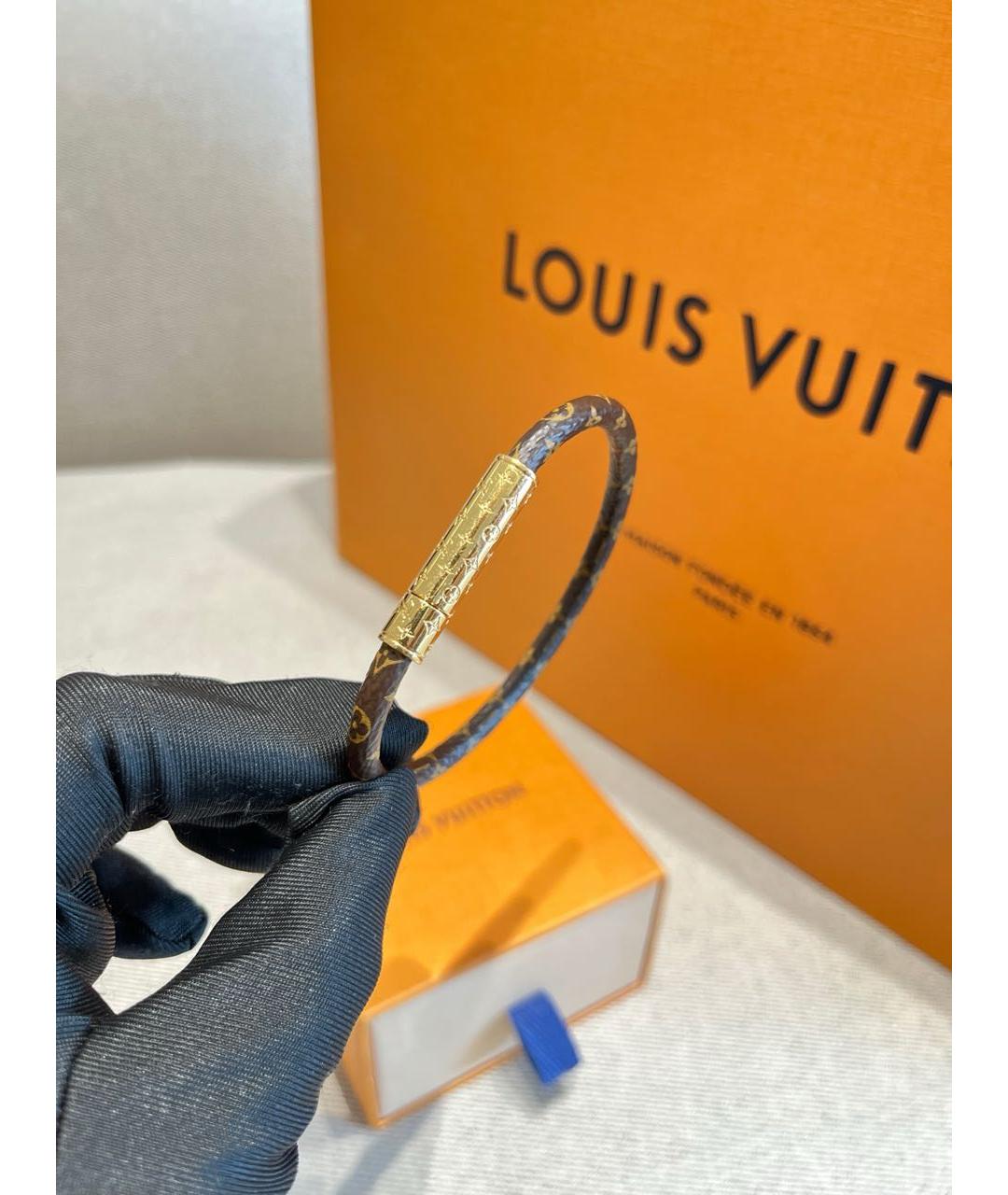 LOUIS VUITTON Коричневый браслет, фото 3