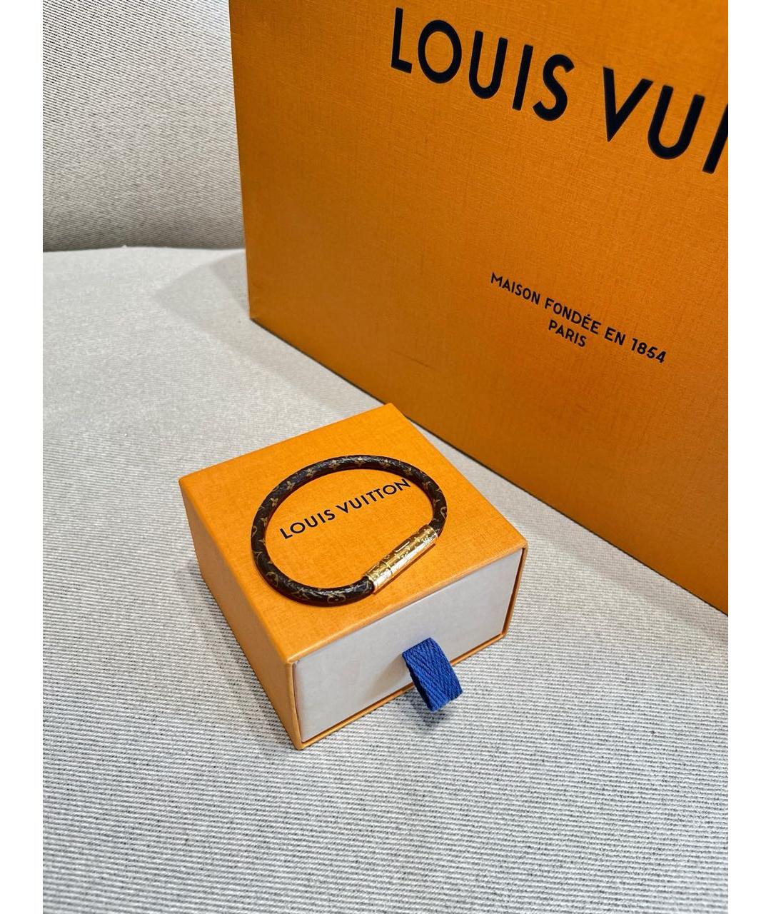 LOUIS VUITTON Коричневый браслет, фото 6