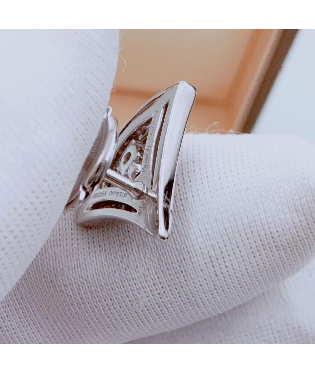 BVLGARI Белые серьги из белого золота, фото 5