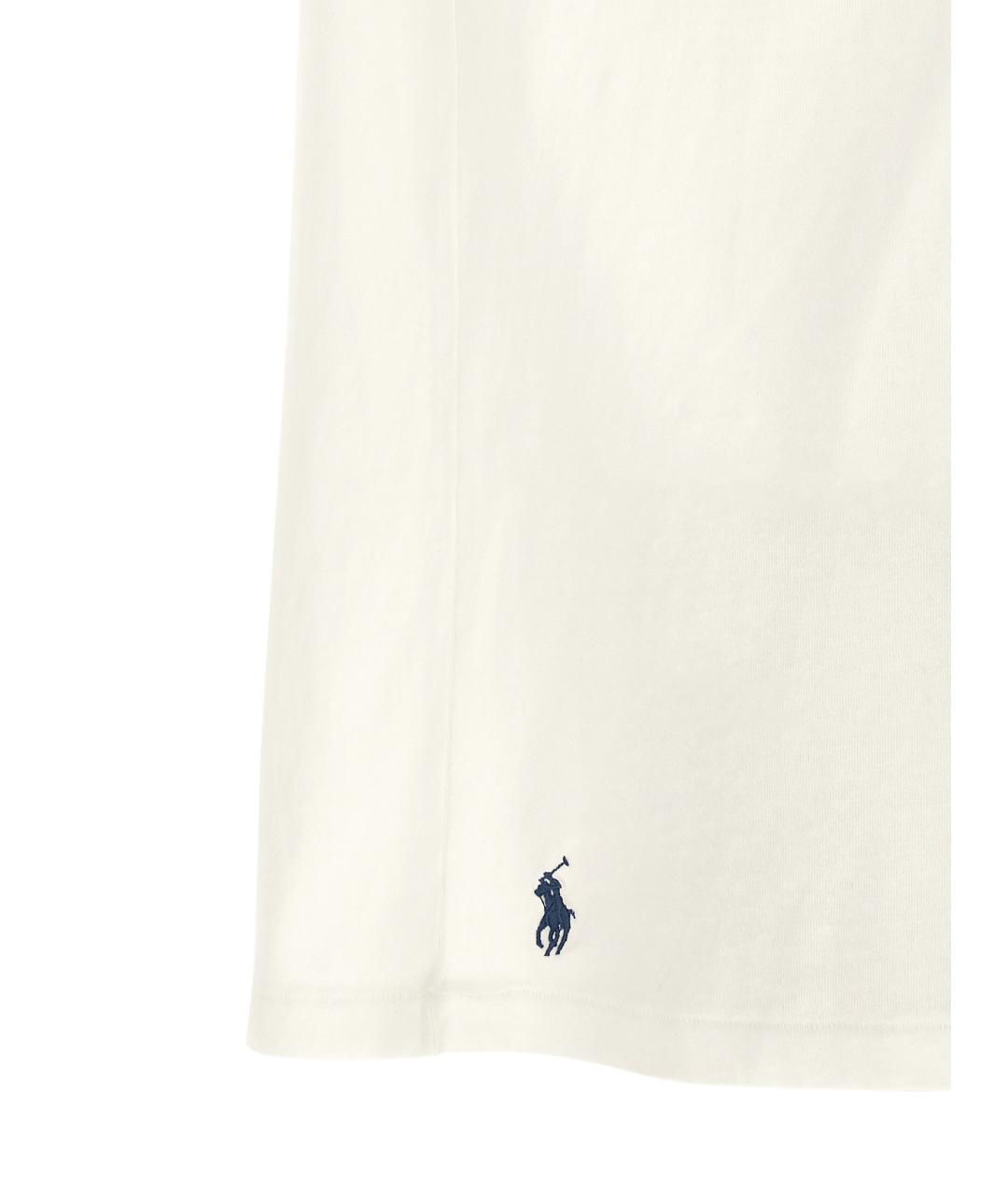 POLO RALPH LAUREN Белая хлопковая футболка, фото 4