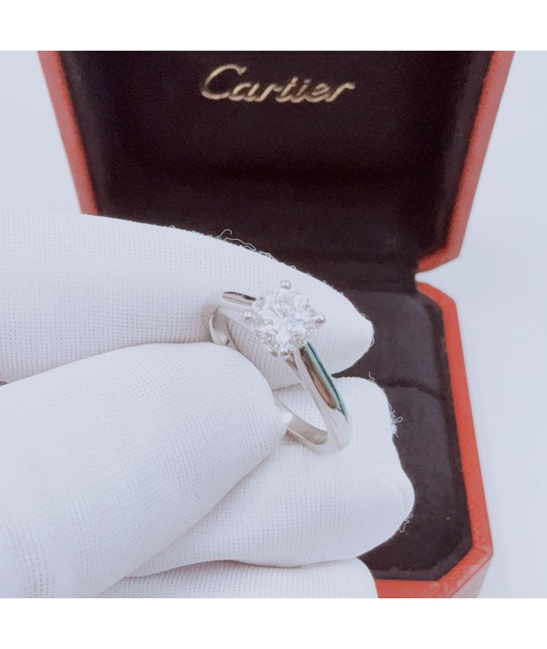 CARTIER Серебряное платиновое кольцо, фото 5