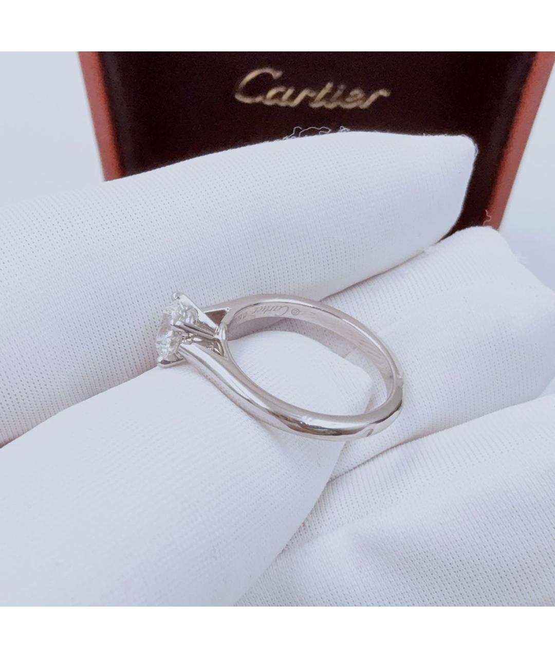 CARTIER Серебряное платиновое кольцо, фото 4