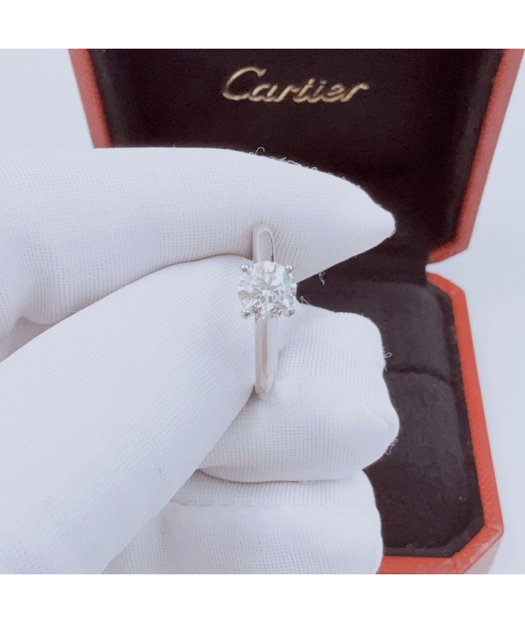 CARTIER Серебряное платиновое кольцо, фото 2