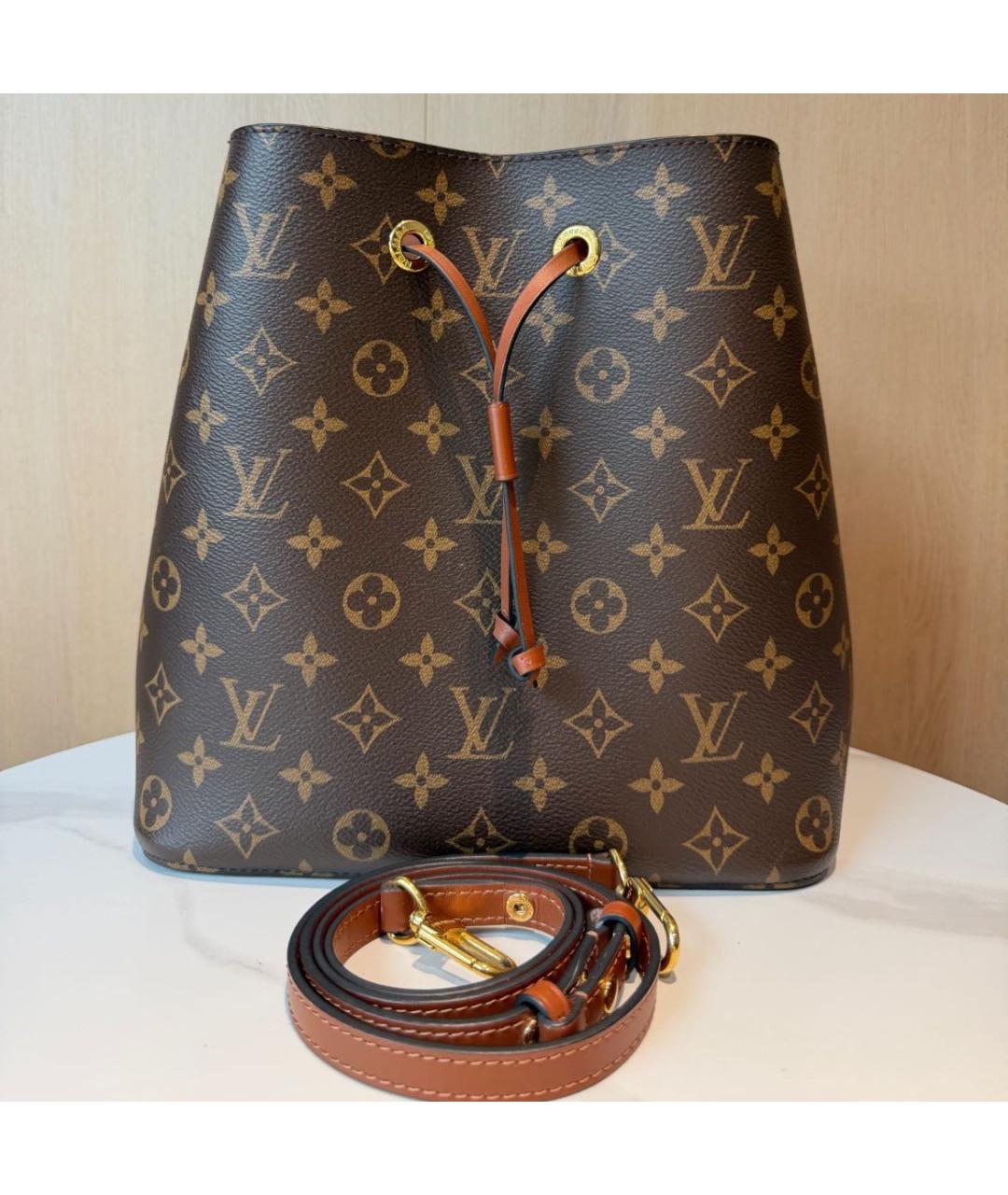LOUIS VUITTON Коричневая сумка через плечо, фото 5