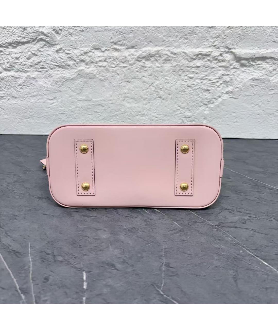 LOUIS VUITTON Розовая кожаная сумка с короткими ручками, фото 6