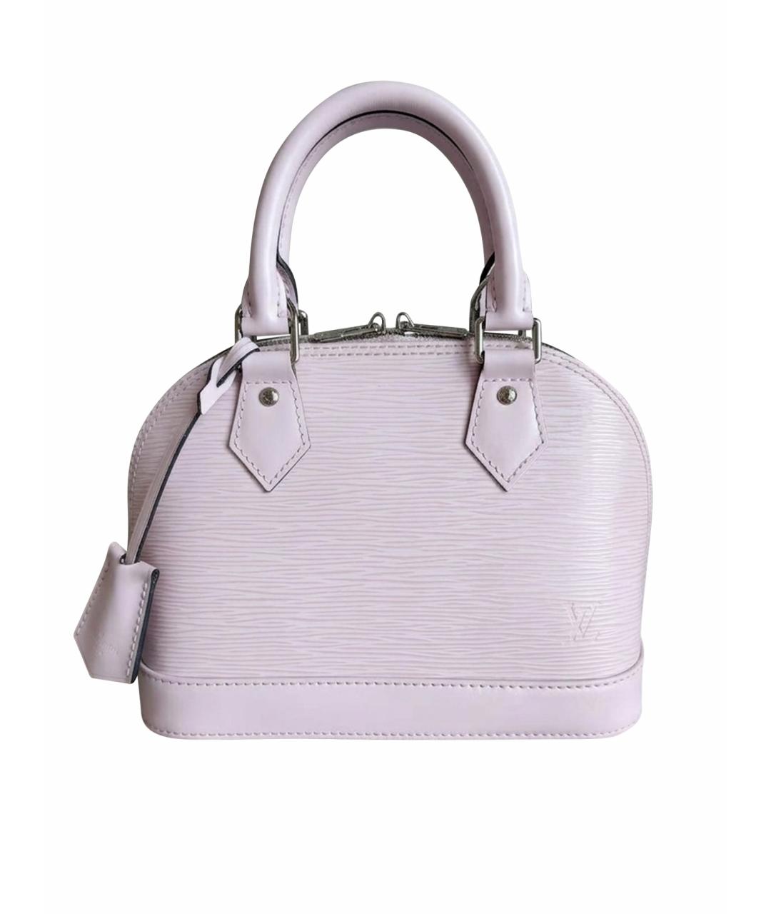 LOUIS VUITTON Фиолетовая кожаная сумка с короткими ручками, фото 1