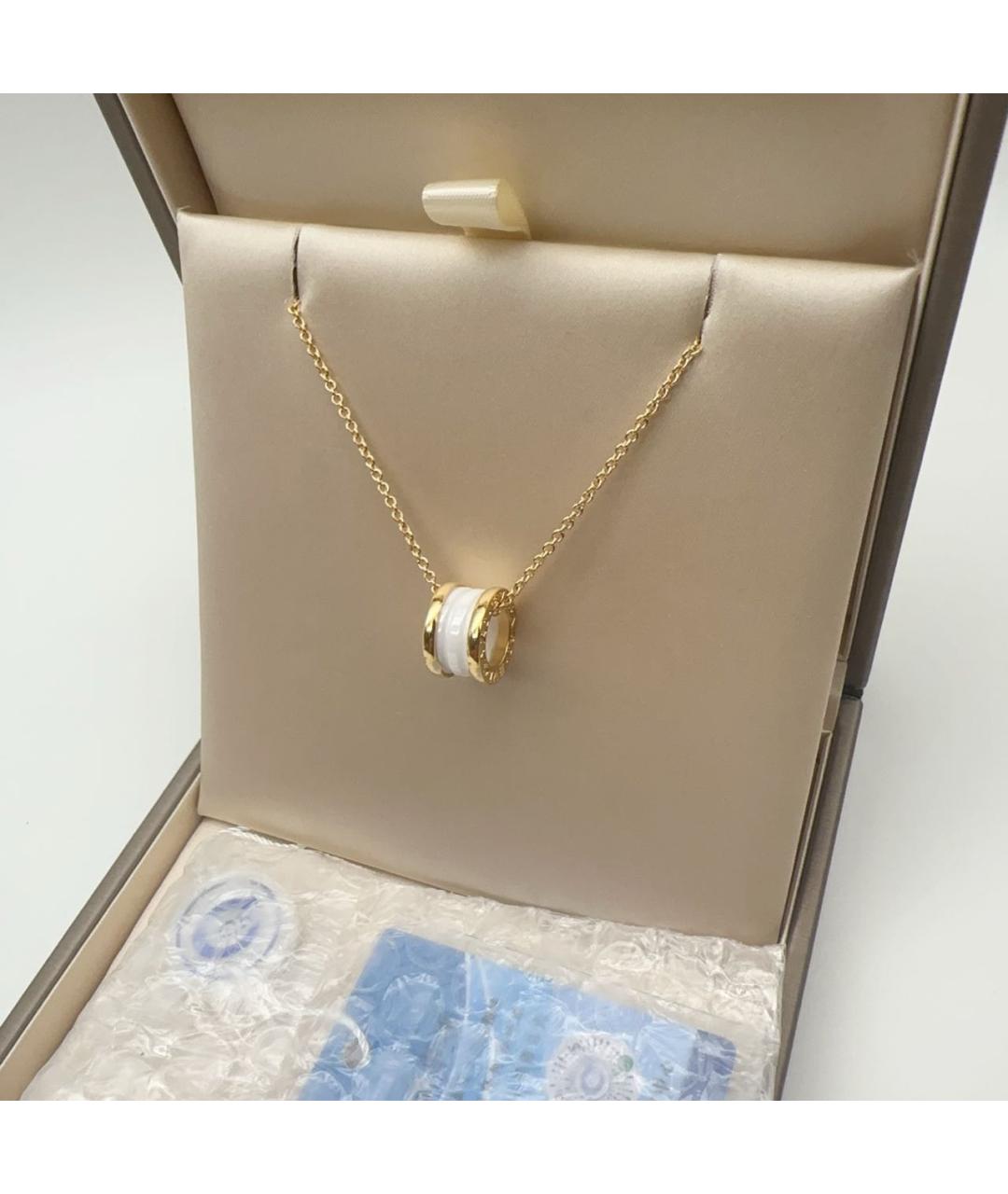 BVLGARI Белое колье из розового золота, фото 3