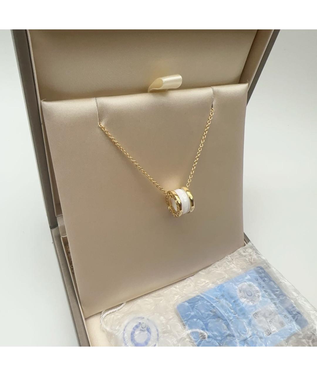 BVLGARI Белое колье из розового золота, фото 2
