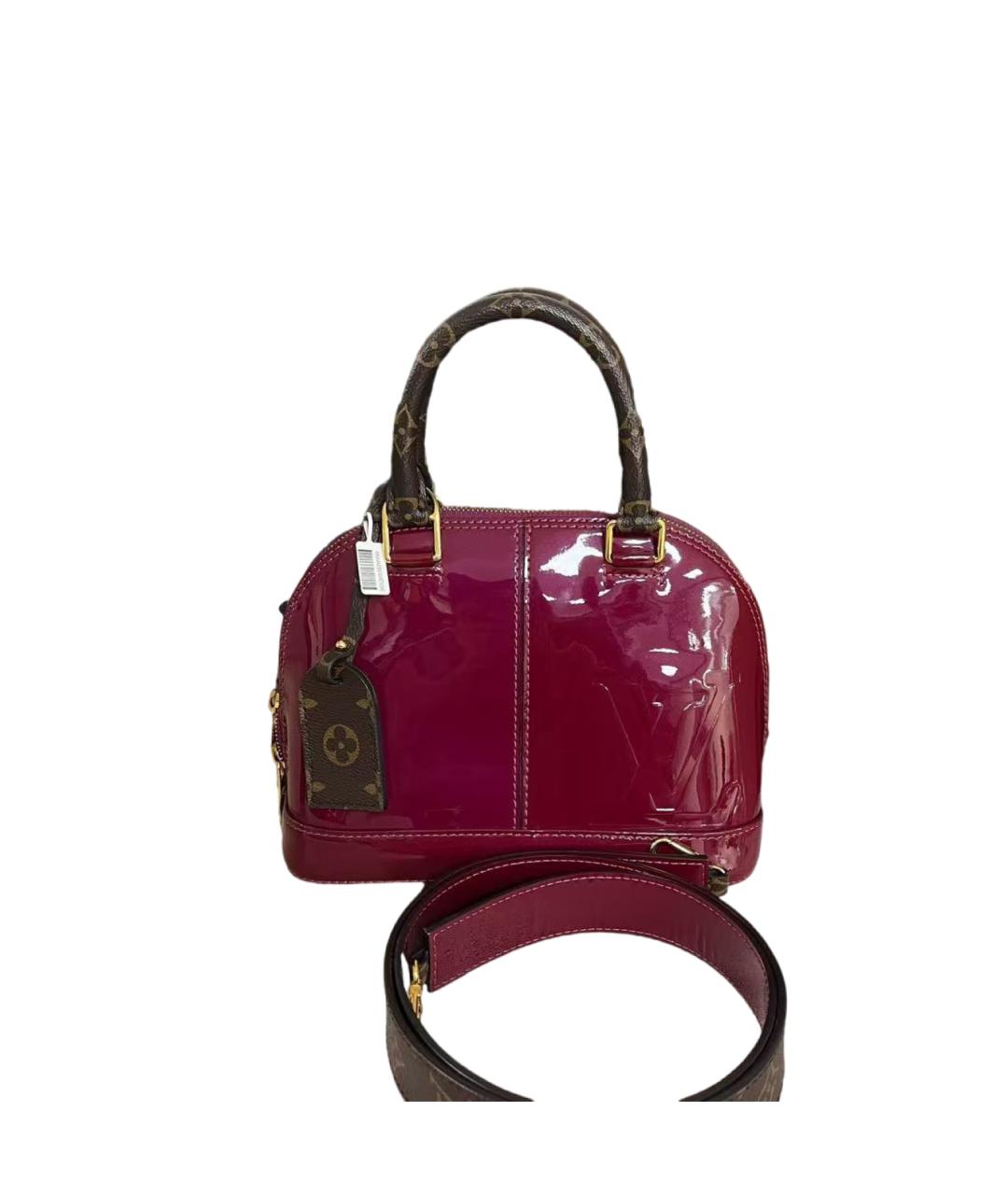 LOUIS VUITTON Красная сумка с короткими ручками из лакированной кожи, фото 5