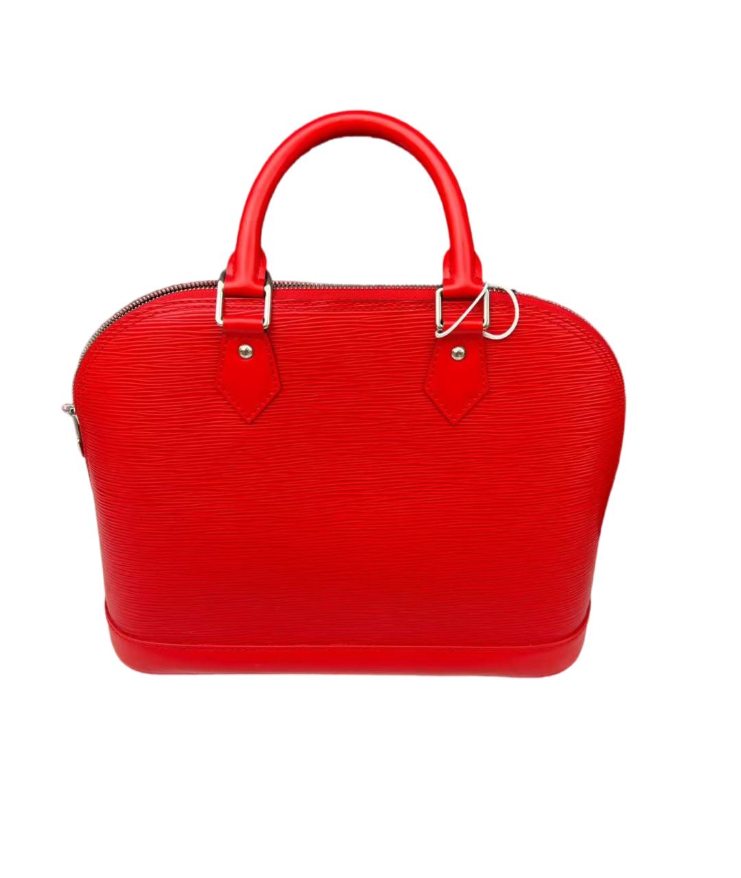 LOUIS VUITTON Красная кожаная сумка через плечо, фото 7