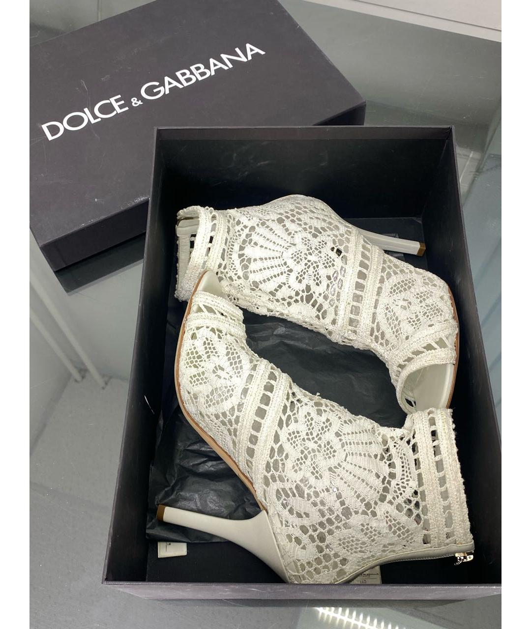 DOLCE&GABBANA Белые туфли, фото 5