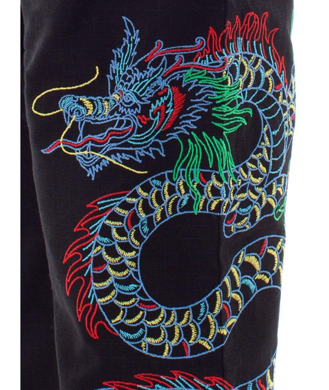 KENZO Черные хлопковые брюки и шорты, фото 3