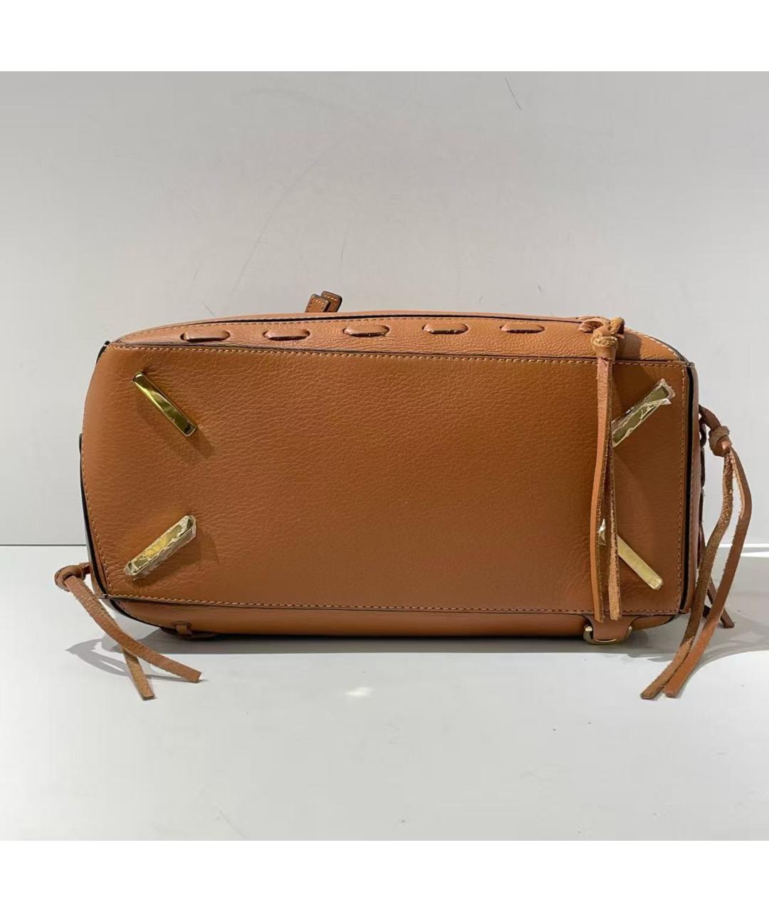 LOEWE Коричневая кожаная сумка через плечо, фото 5