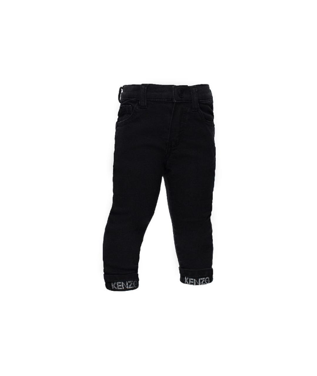 KENZO Черные хлопковые детские джинсы, фото 2