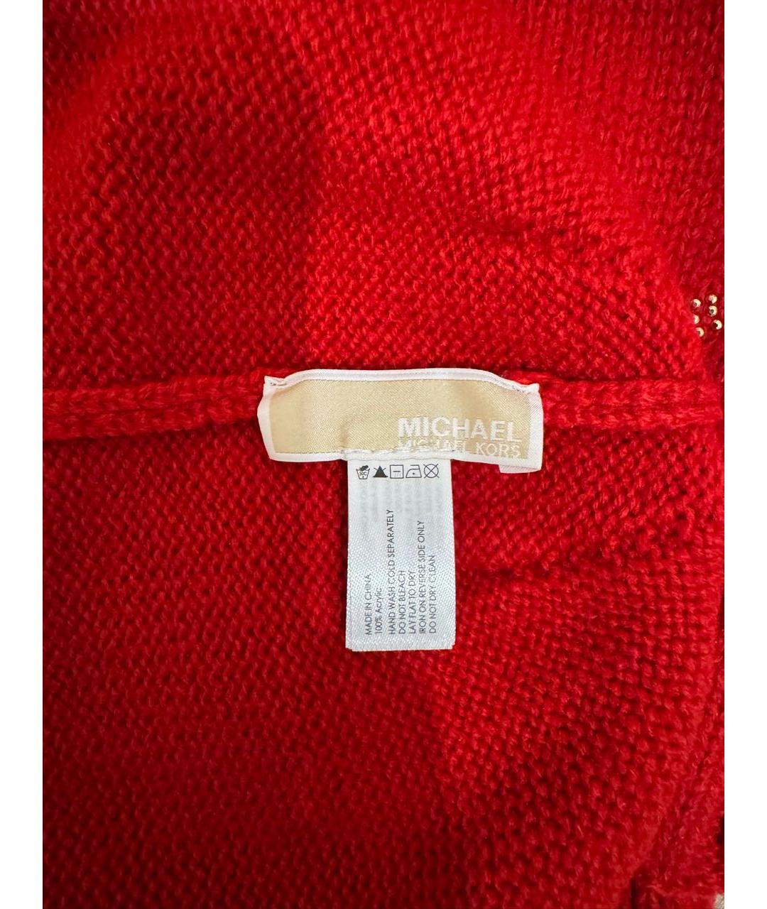 MICHAEL KORS Красный шарф, фото 3