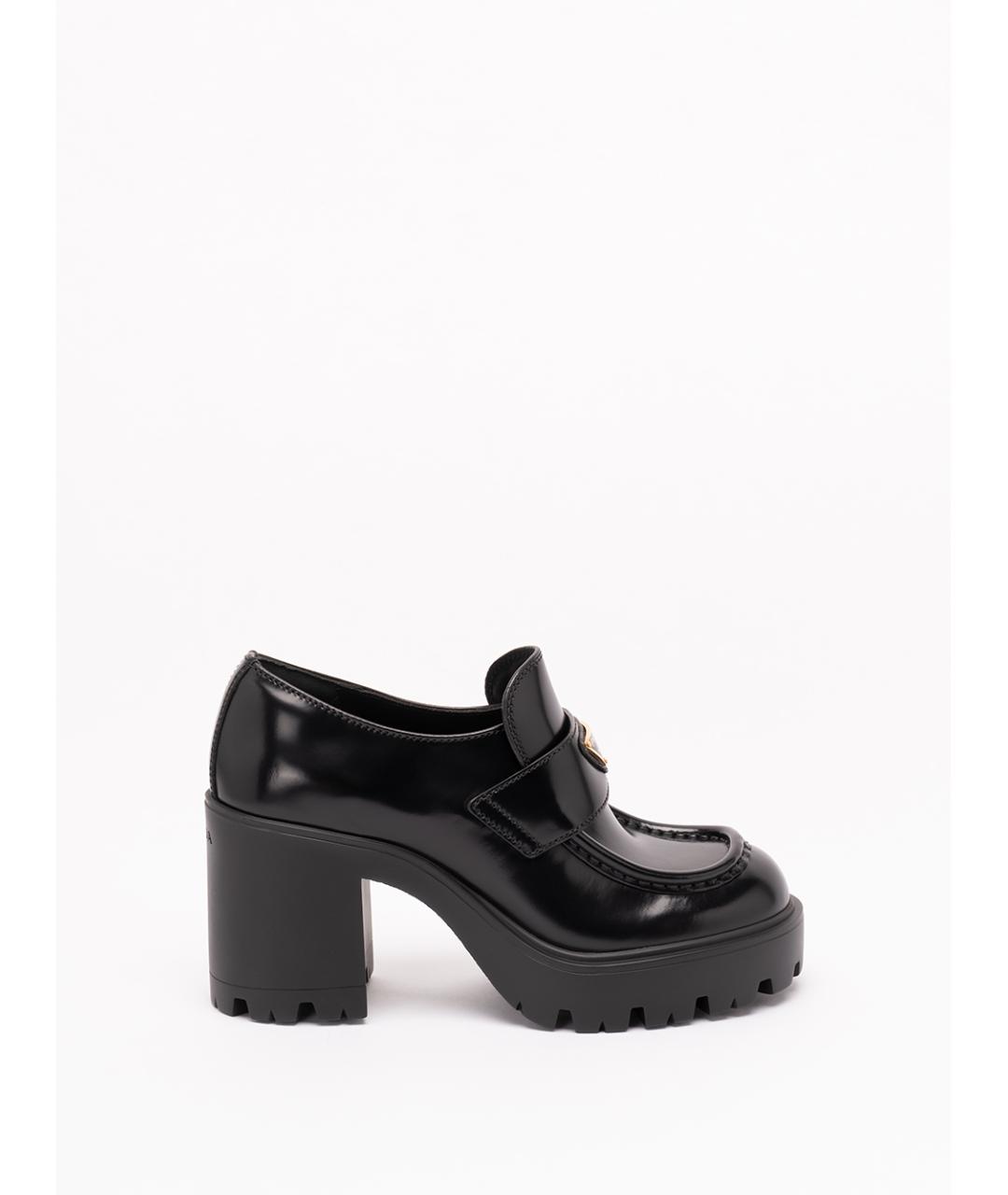 PRADA Черные кожаные лоферы, фото 6