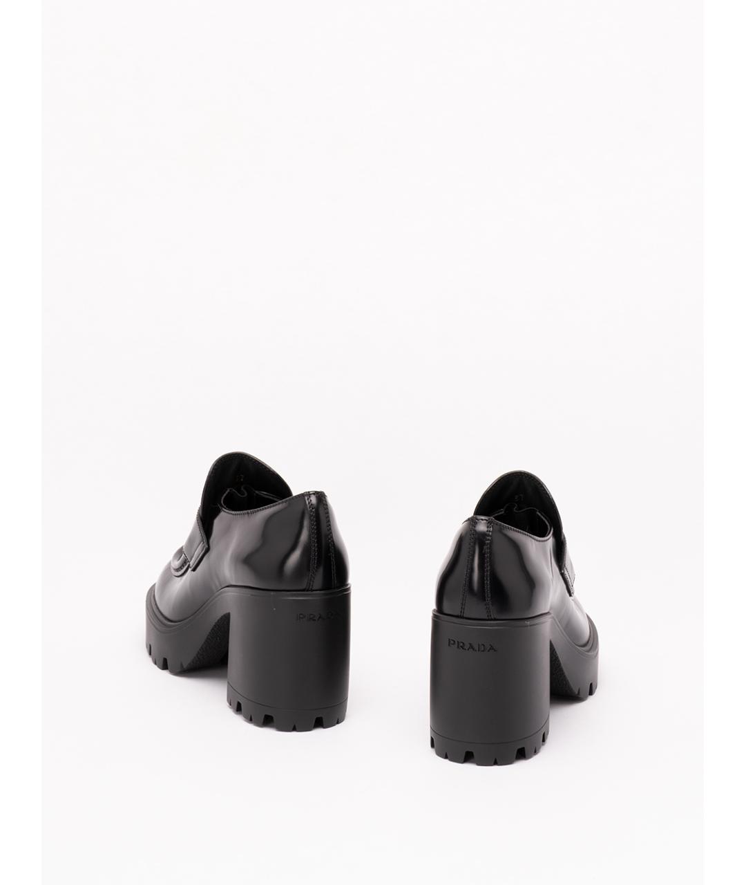 PRADA Черные кожаные лоферы, фото 3