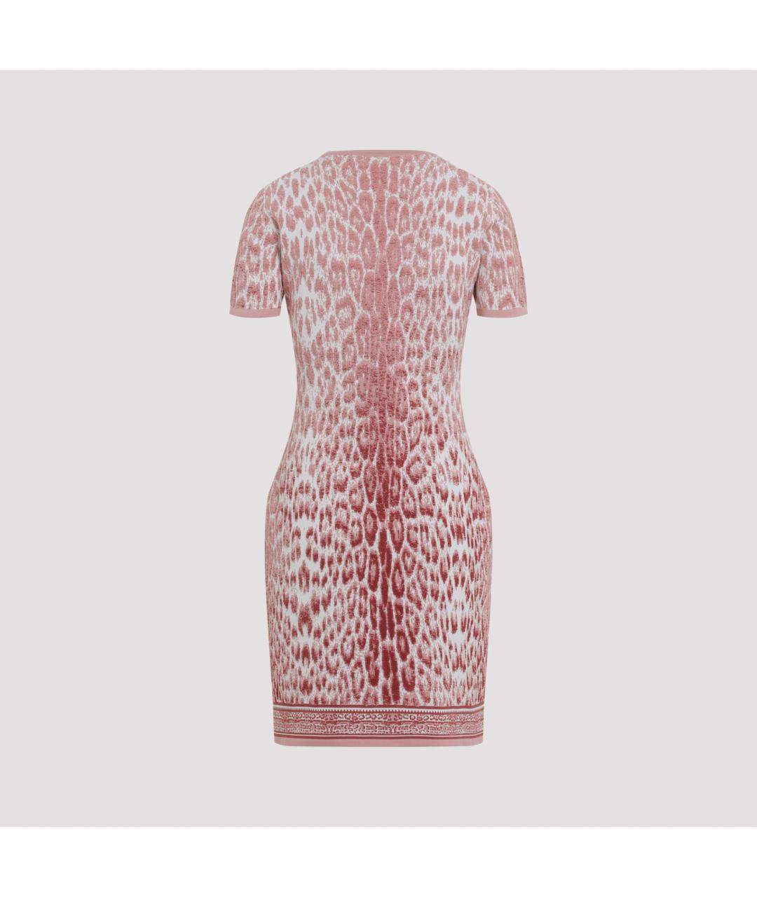 ROBERTO CAVALLI Розовое хлопковое коктейльное платье, фото 3