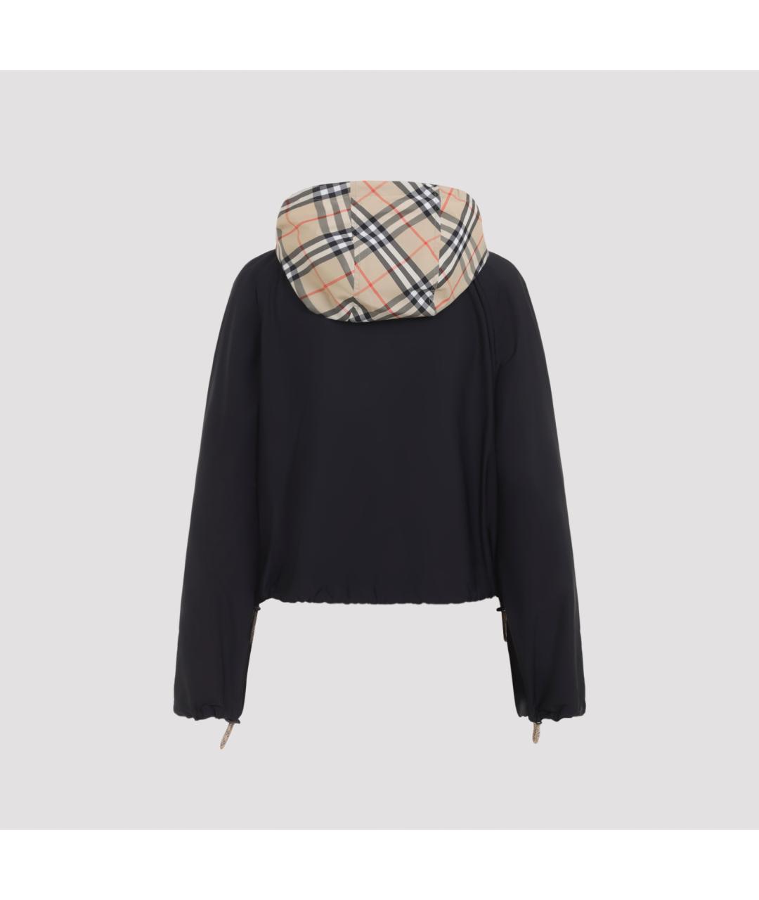 BURBERRY Черная полиамидовая куртка, фото 3