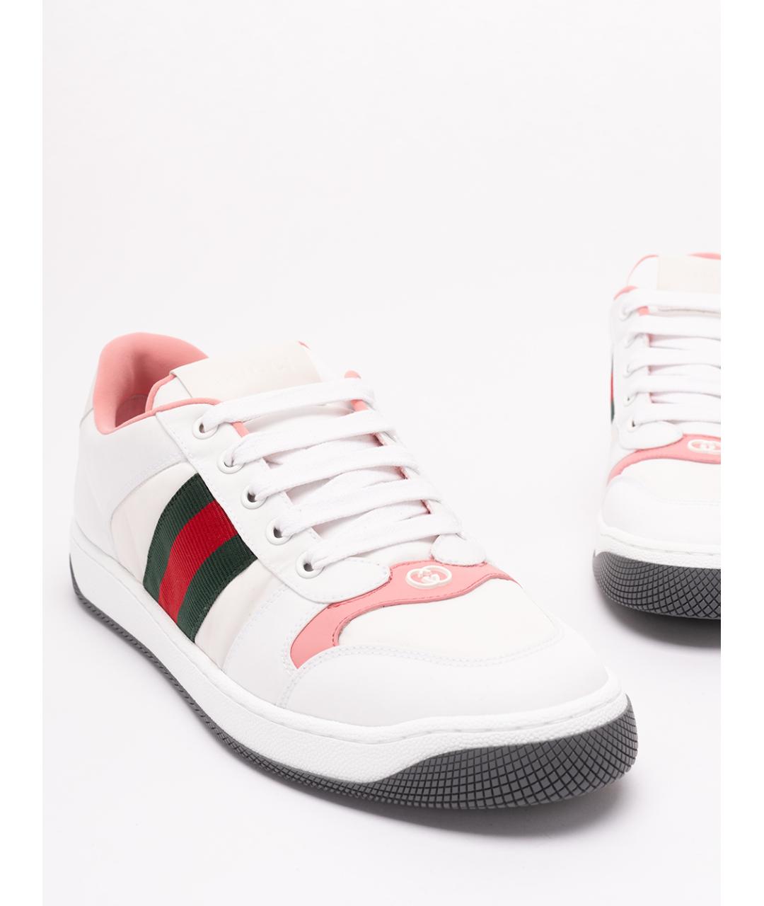 GUCCI Белые синтетические кроссовки, фото 5