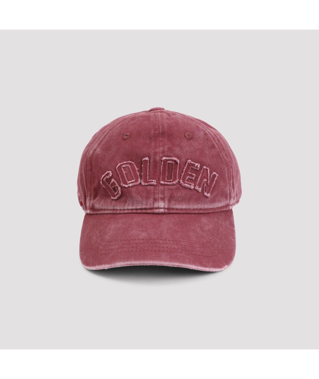 GOLDEN GOOSE Бордовая хлопковая кепка/бейсболка, фото 2