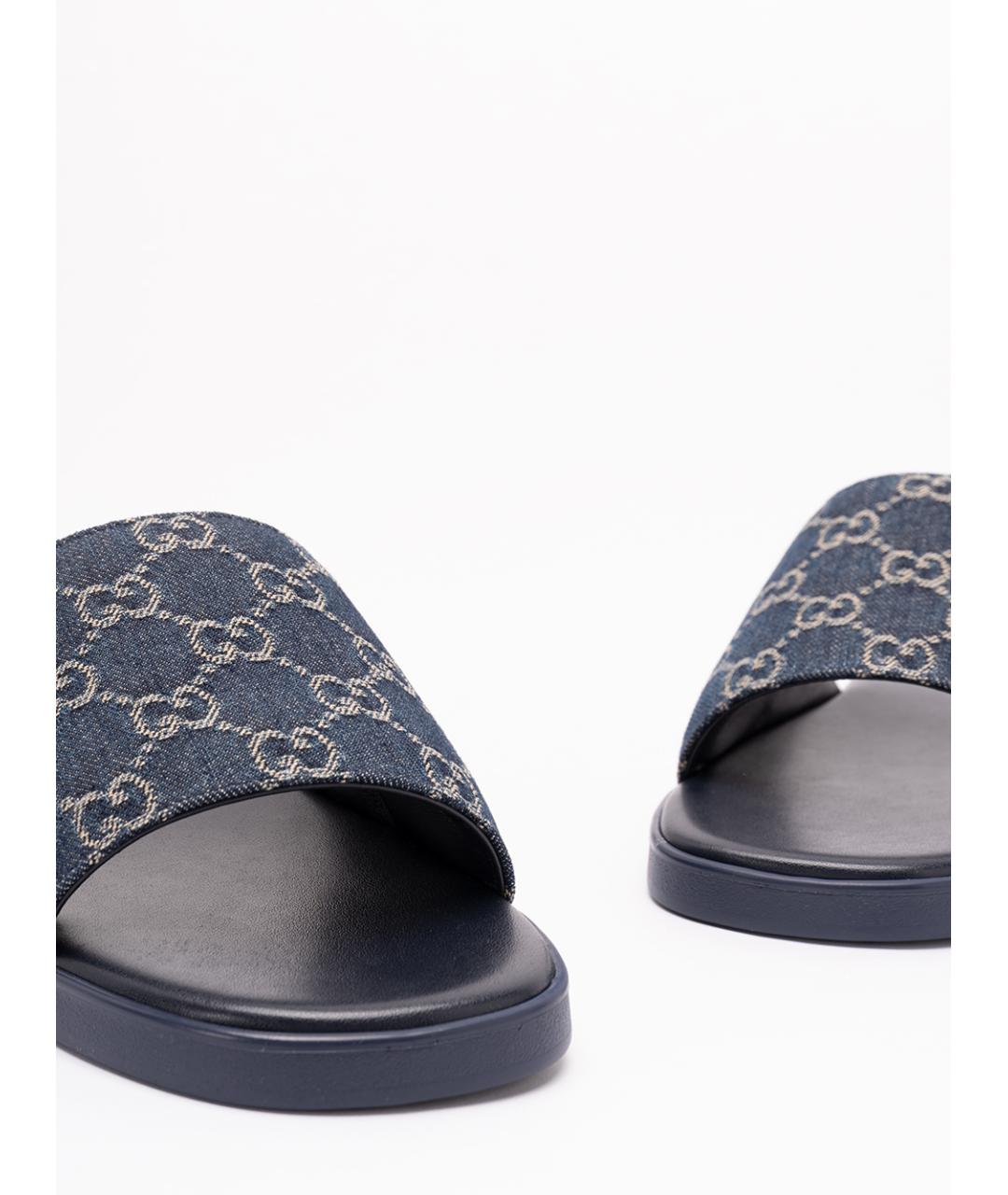 GUCCI Синие сандалии, фото 5