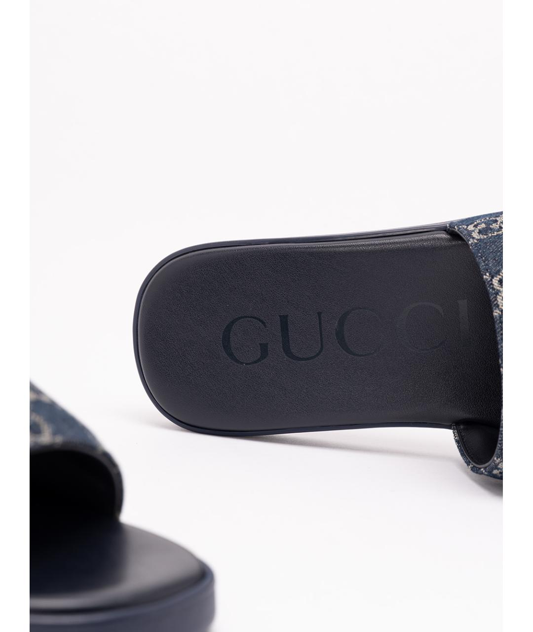 GUCCI Синие сандалии, фото 6