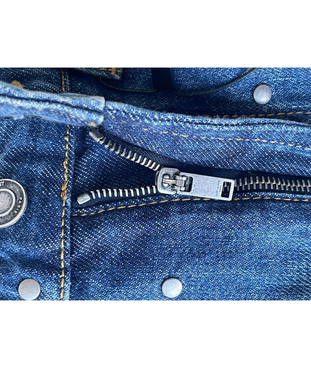 SAINT LAURENT Голубые шорты, фото 7