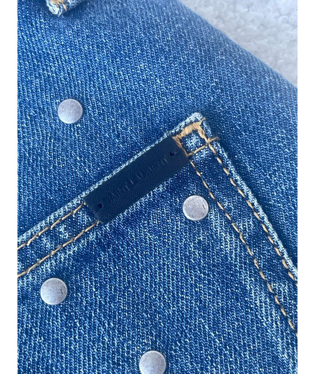 SAINT LAURENT Голубые шорты, фото 5