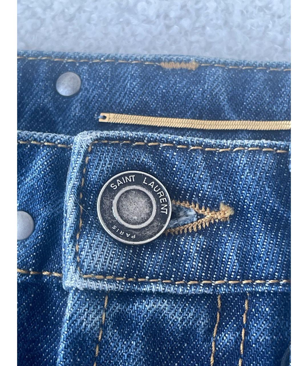 SAINT LAURENT Голубые шорты, фото 4