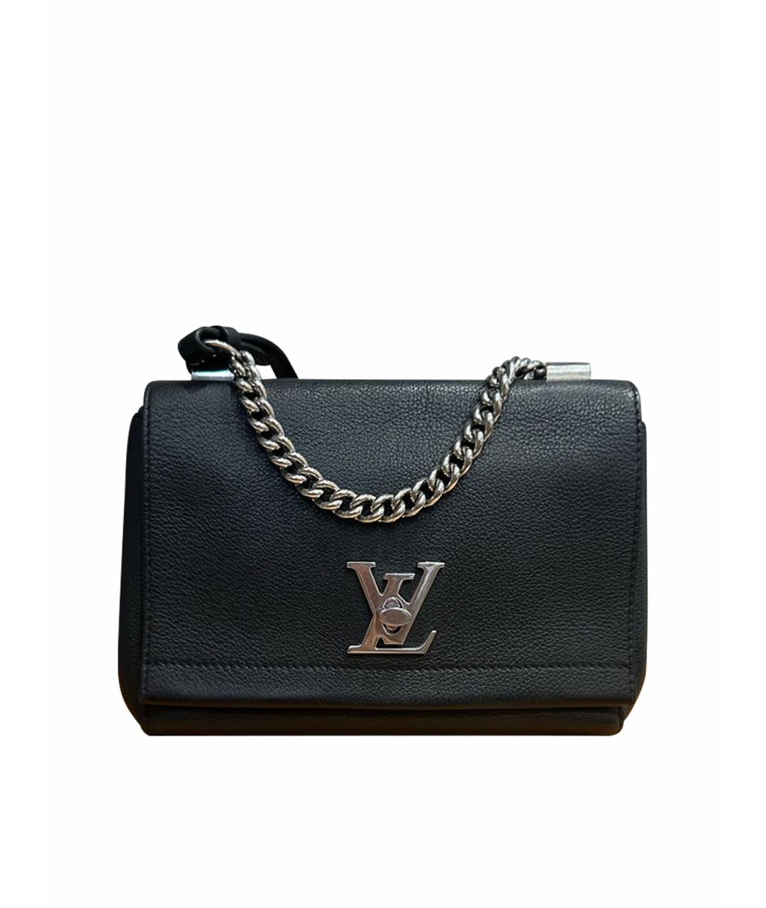 LOUIS VUITTON Черная кожаная сумка через плечо, фото 1