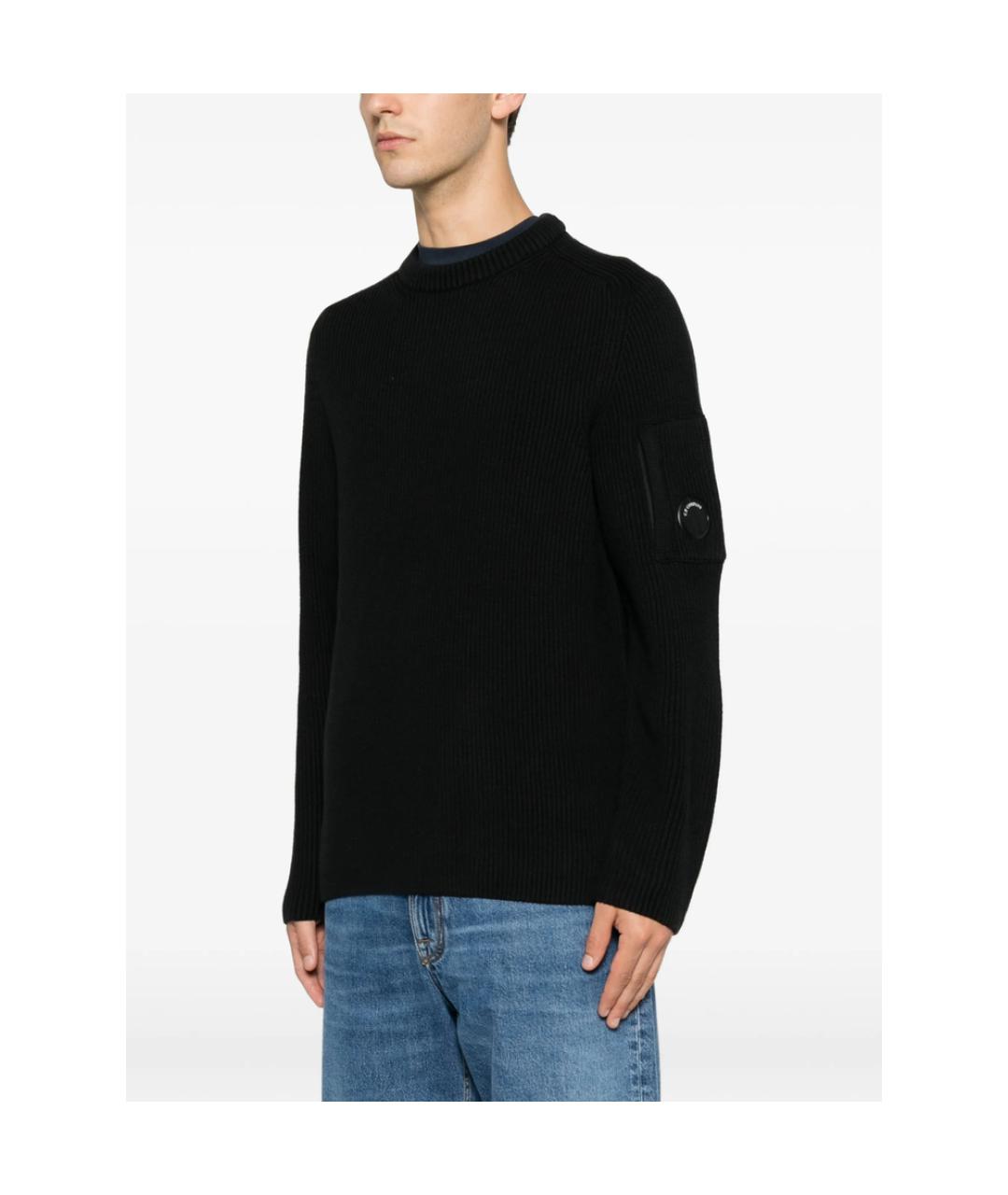 CP COMPANY Черный хлопковый джемпер / свитер, фото 4