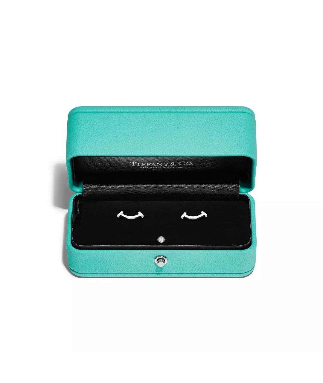 TIFFANY&CO Белые серьги из белого золота, фото 3
