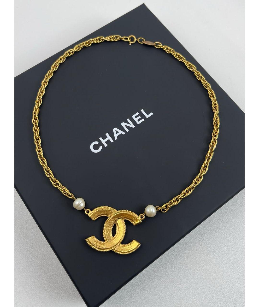CHANEL Золотое колье, фото 4