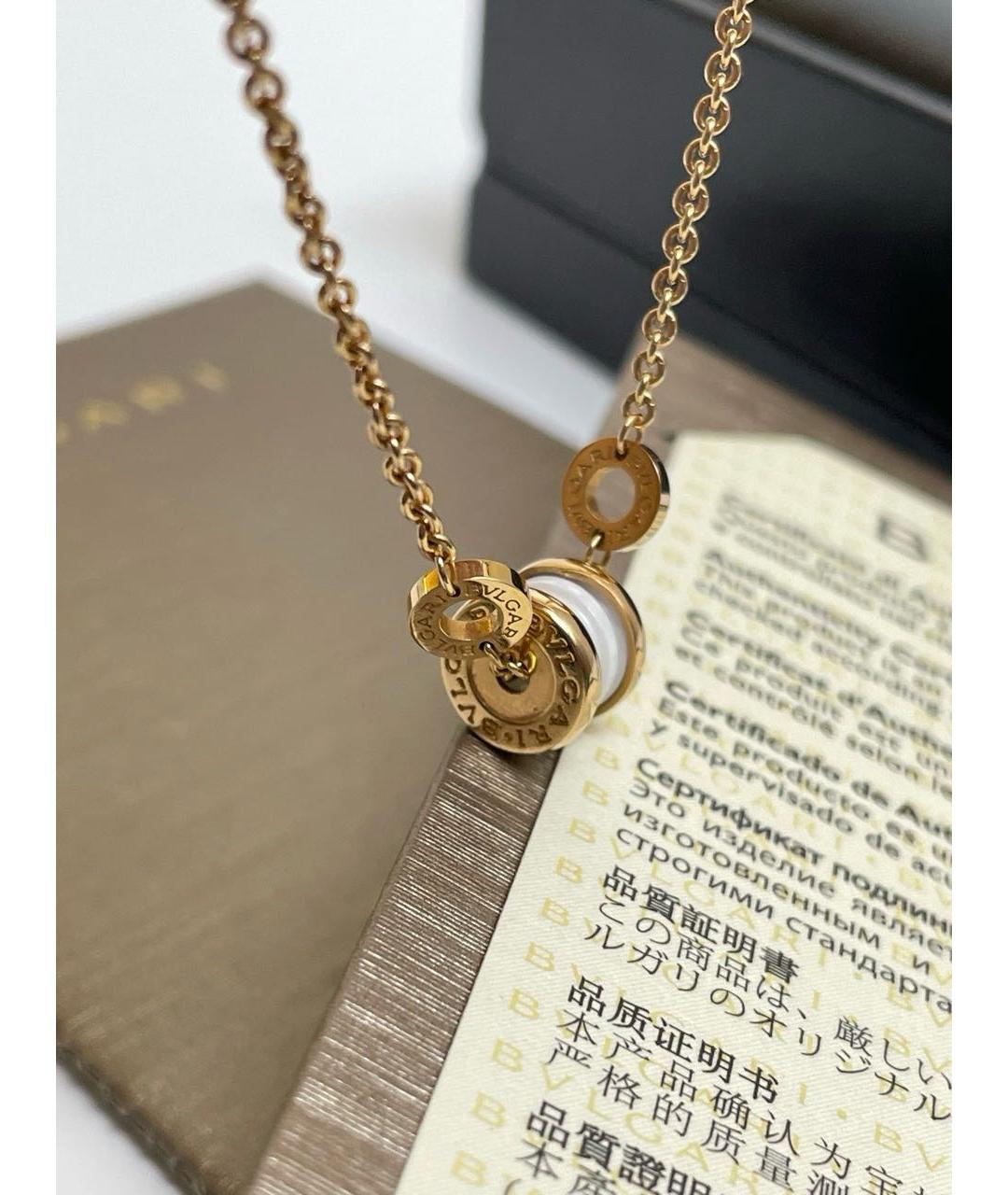 BVLGARI Белый браслет из розового золота, фото 6