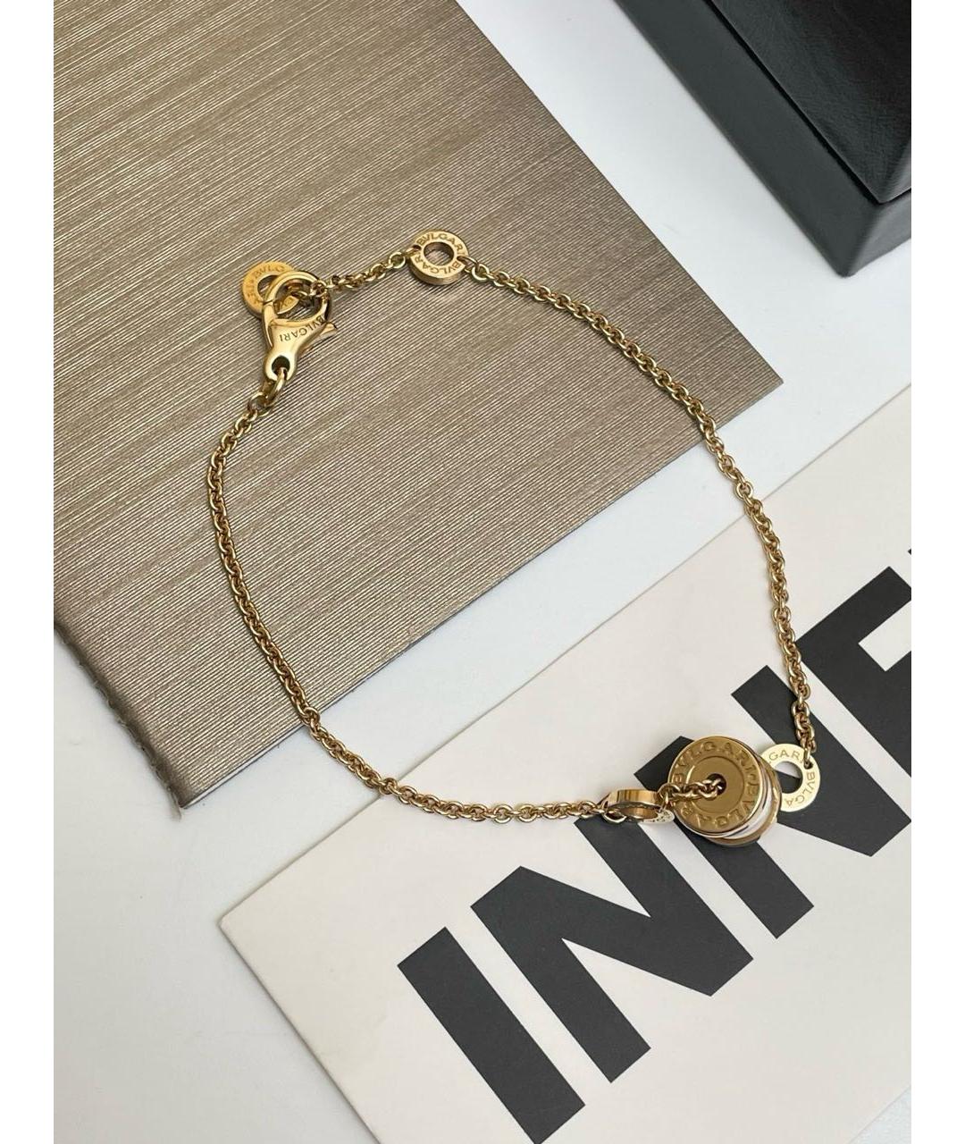 BVLGARI Белый браслет из розового золота, фото 4